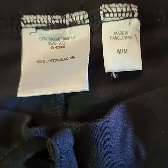 Womens Black Athletic Cotton Summer Knit Shorts Sleep Wear Medium - Picture 6 of 6